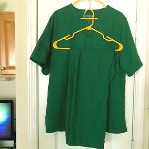 Men's Green Grey's Anatomy Scrub Top and Pants